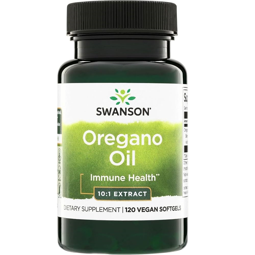 Swanson Oregano Oil 150 mg (10:1 ekstraktas) – 120 minkštųjų kapsulių