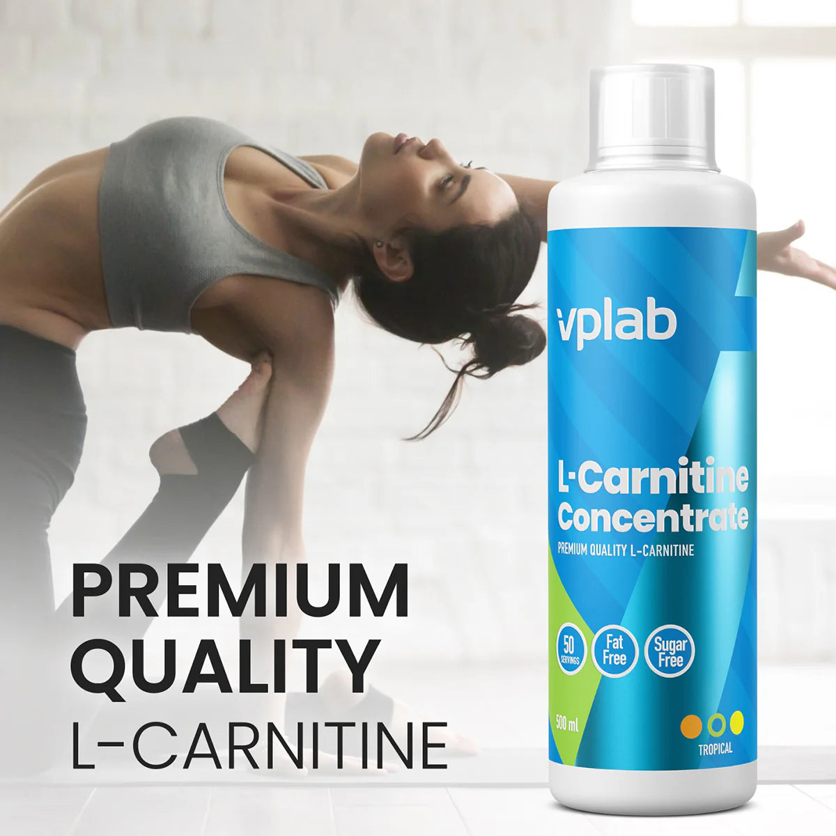 Vplab L-Carnitine Concentrate 500ml (50 servings) baneris