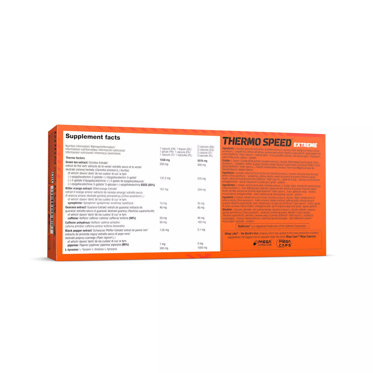 Olimp Thermo Speed® Extreme Mega Caps® - 120 Kaps sudetis