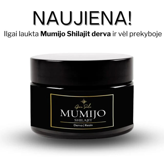 GraSole Shilajit Mumijo Maistinė Derva kaina