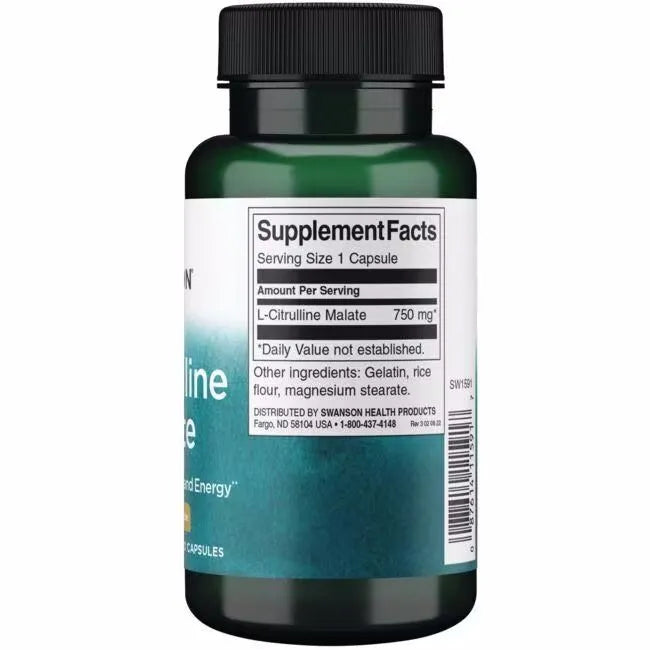 Swanson L-Citrulline Malate Complex 750mg 60 caps sudetis