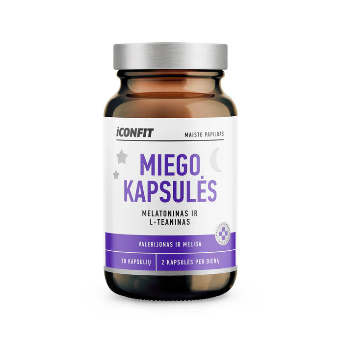 ICONFIT Sleep 90 caps - Miego kapsules kaina