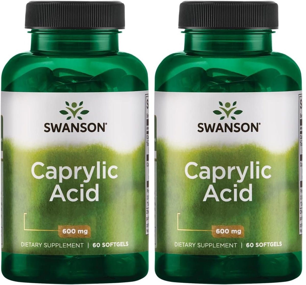 2x Swanson caprylic acid