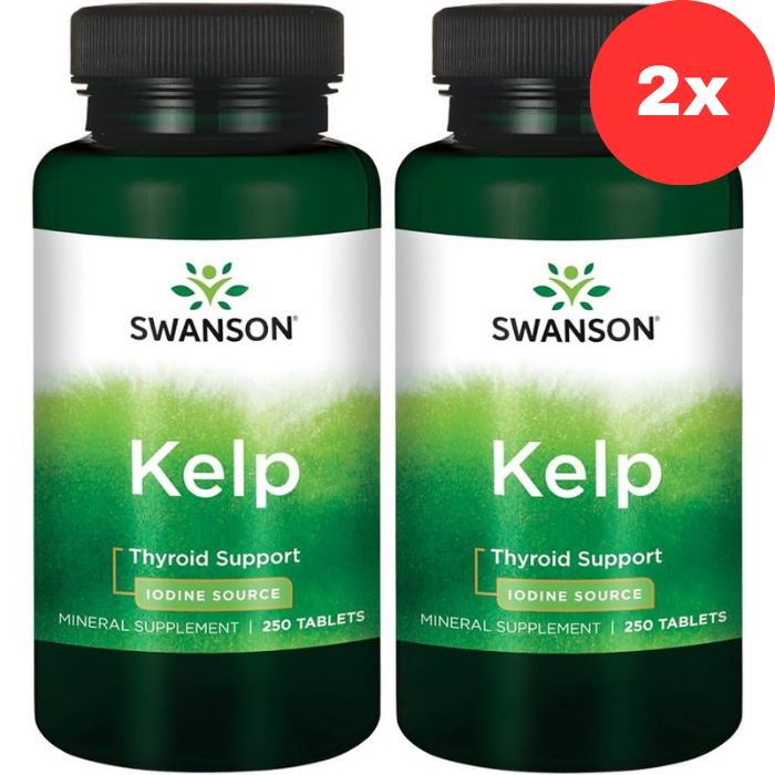 2x SWANSON KELP (JODAS), 225mcg, 250 tab kaina