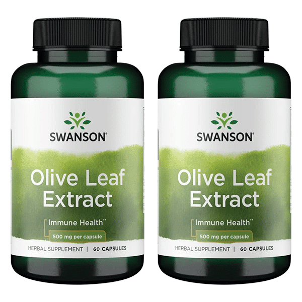 2x Swanson Olive Leaf Extract 500mg 60 caps akcija