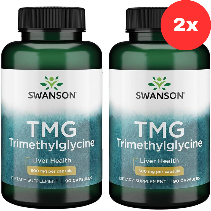 2x Swanson TMG Trimethylglycine 500 mg 90 Capsules