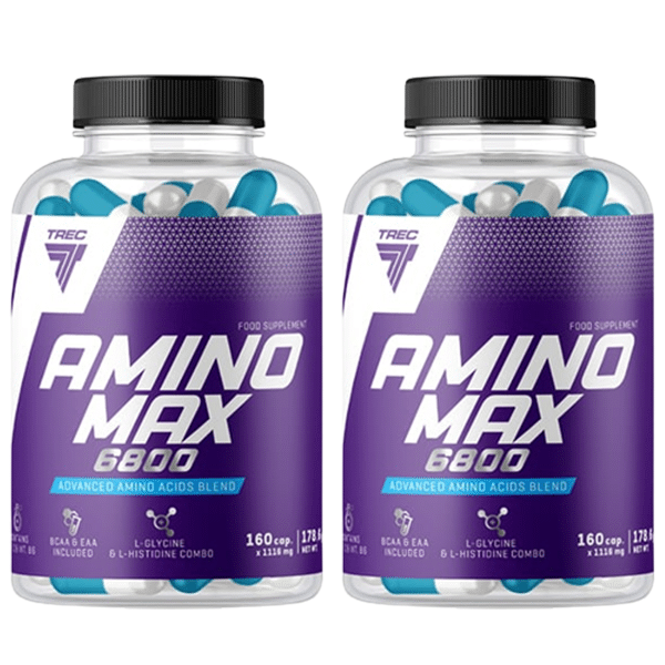 2x Trec Amino Max 6800 160 caps. kaina