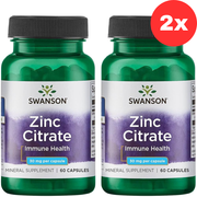 2xSWANSON Zinc Citrate 30 mg – 60 caps