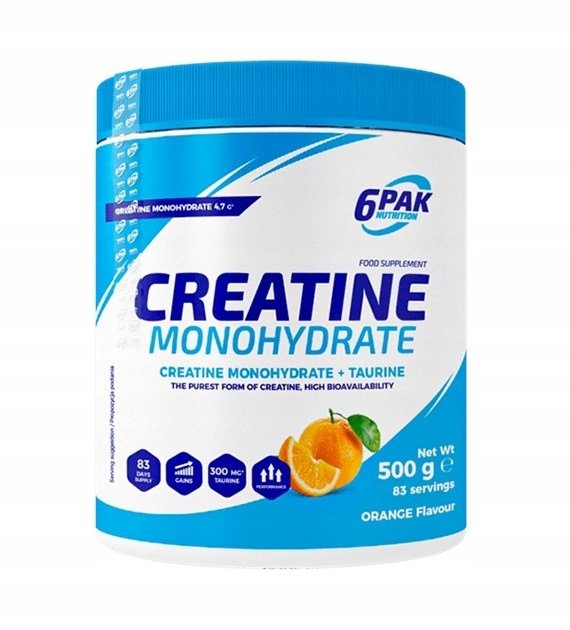 6PAK Creatine Monohydrate Pure - 500g jar price