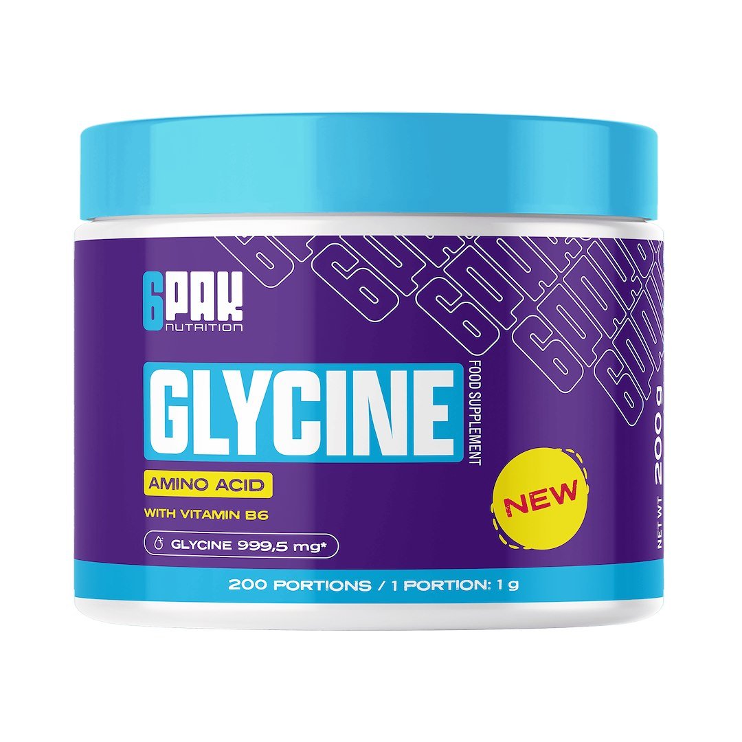 6PAK GLYCINE 200g JAR