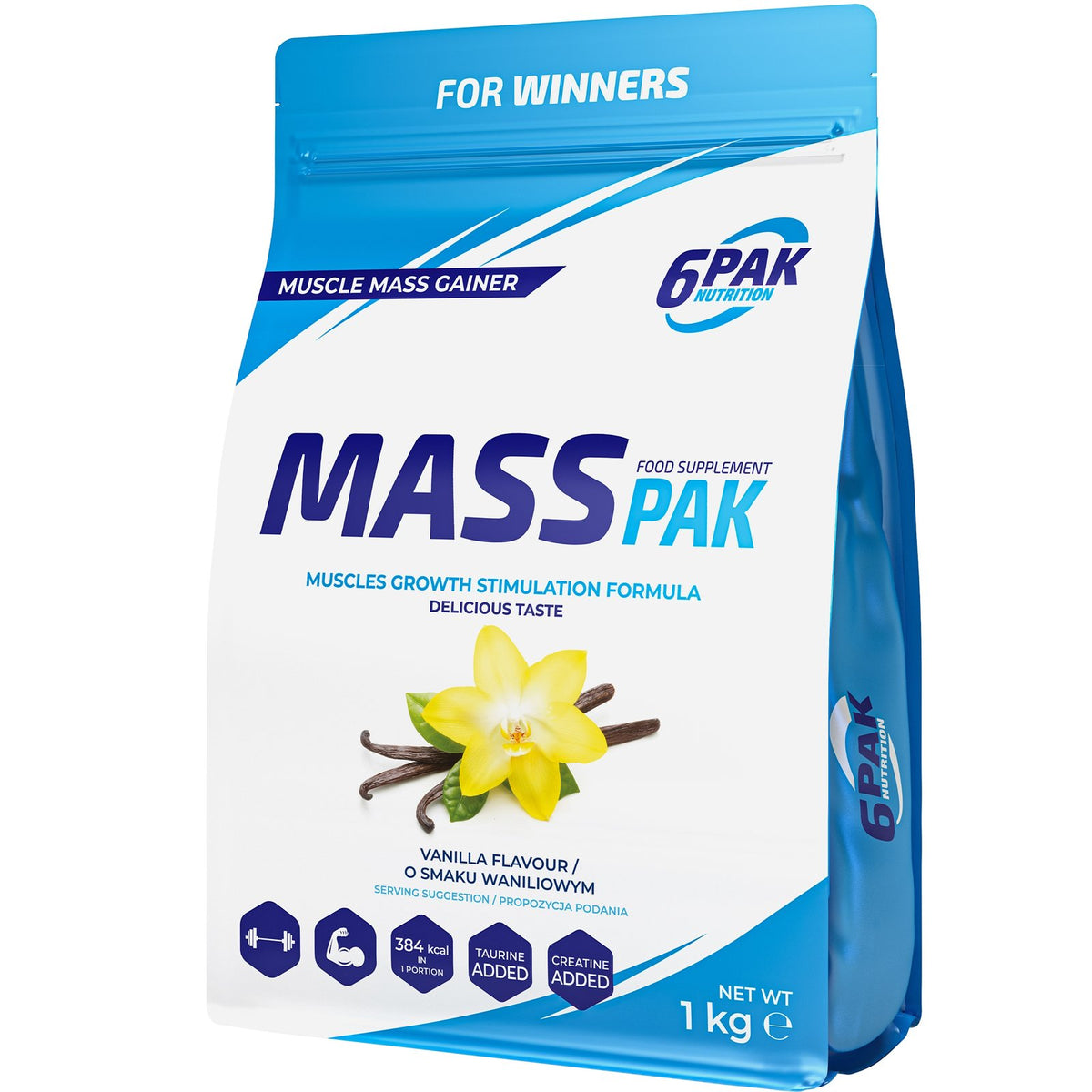 6PAK MASS PAK 1000g kaina akcija