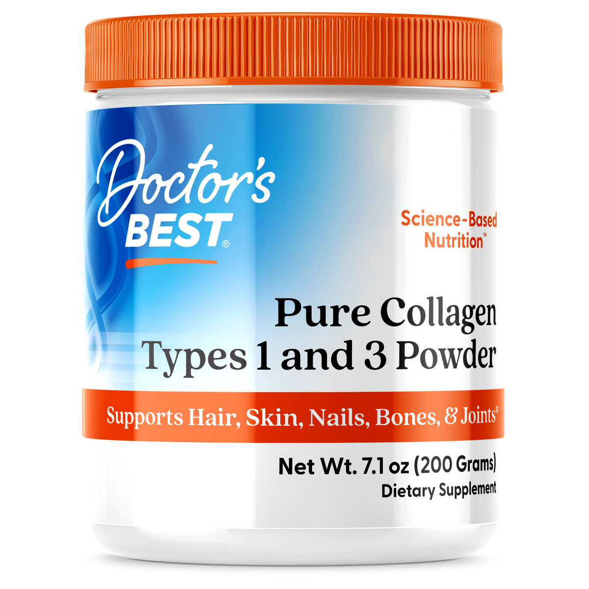 Doctor's Best Pure Collagen Types 1 and 3, Powder - 200 grams