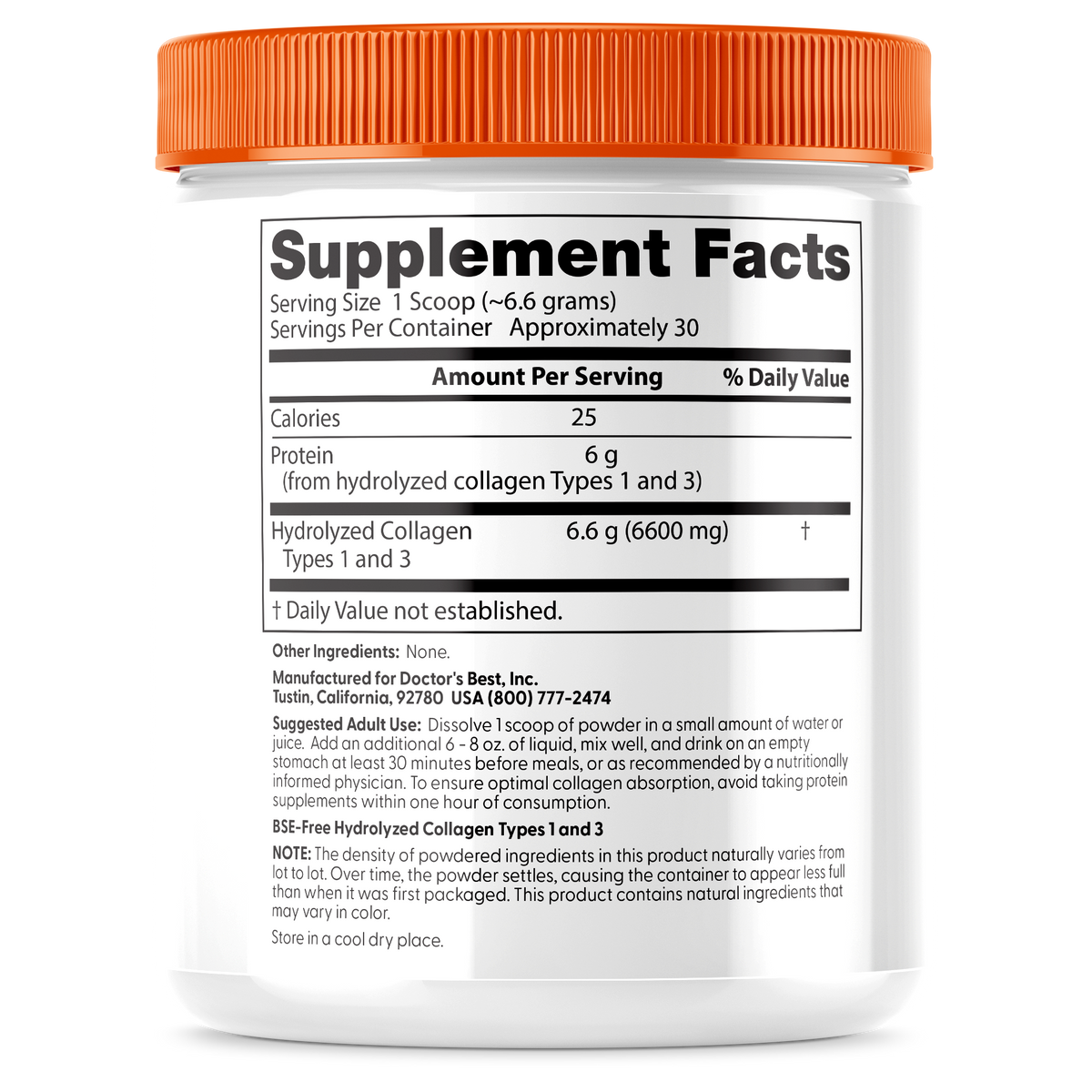 Doctor's Best Pure Collagen Types 1 and 3, Powder - 200 grams