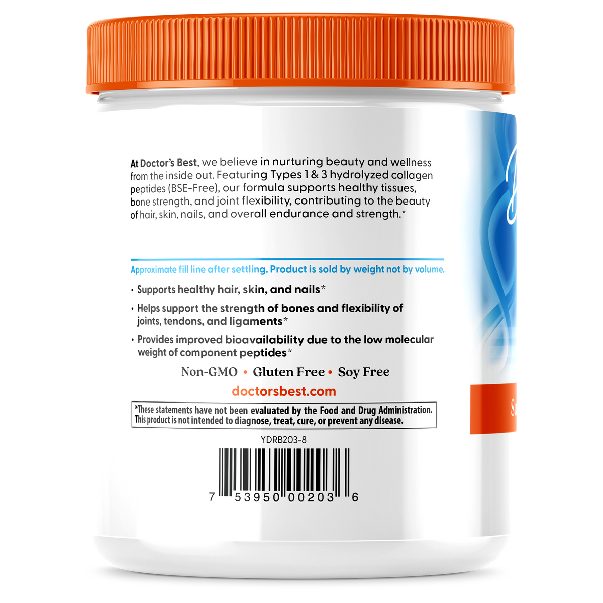 Doctor's Best Pure Collagen Types 1 and 3, Powder - 200 grams