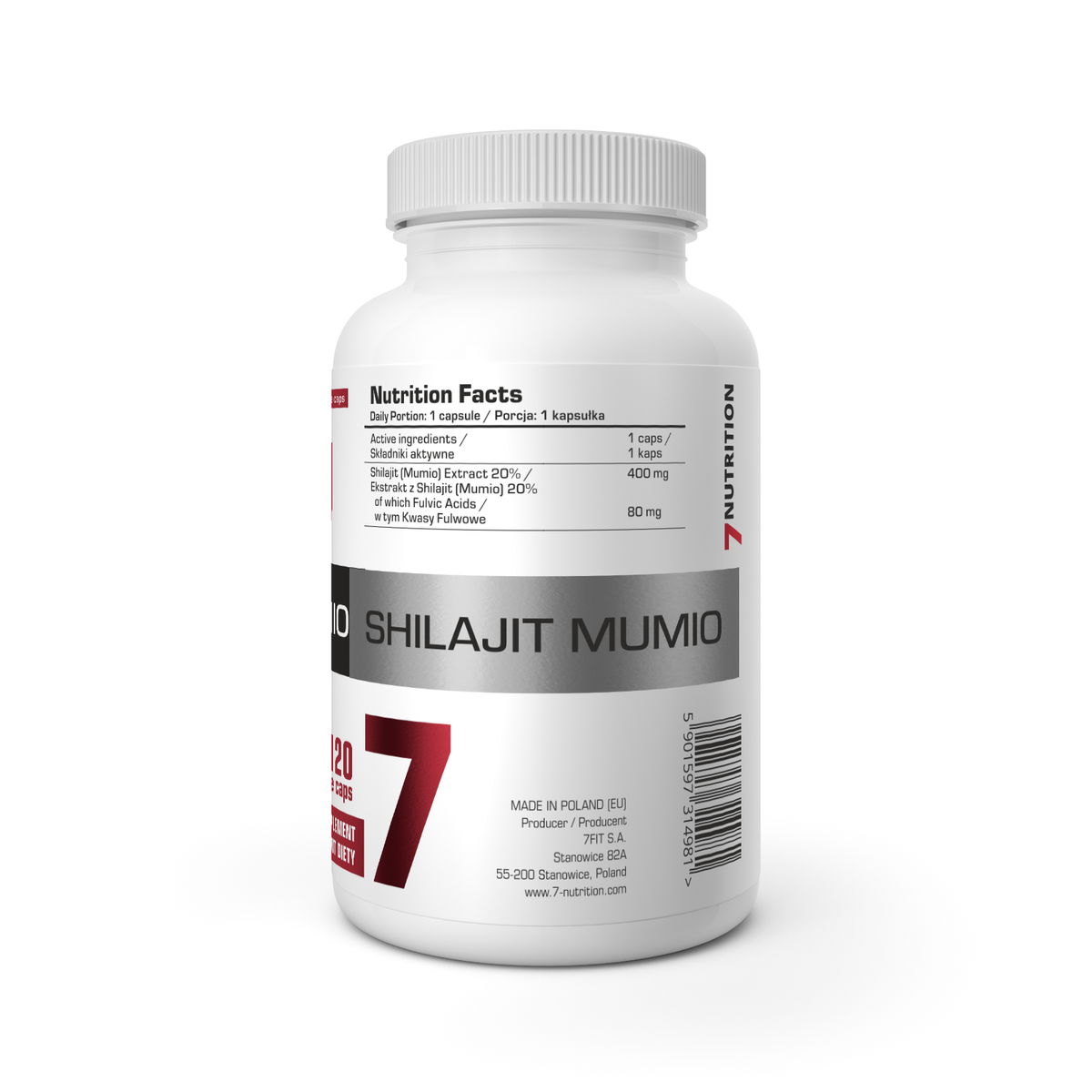 7Nutrition Shilajit Mumio 120 vege caps