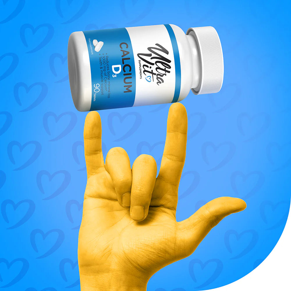 UltraVit Calcium & Vitamin D3 90 tablets baneris