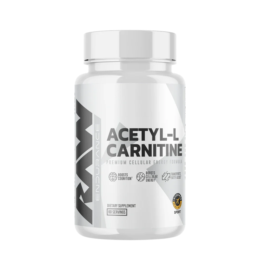 2x RAW Endurance Acetyl-L-Carnitine (ALCAR) 60 porcijų