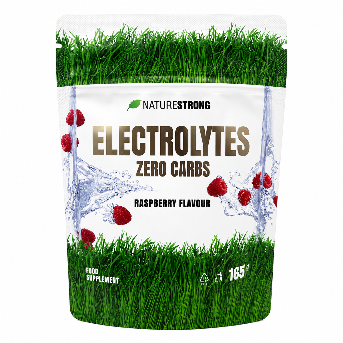 NatureStrong Electrolytes Zero Carbs, 165 g Elektrolitai