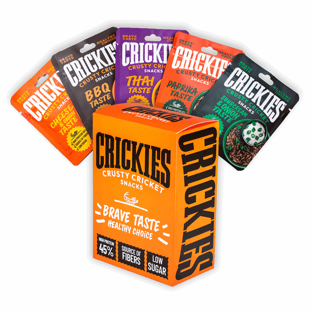 CRICKIES džiovintų svirplių degustacinis rinkinys, 75 g