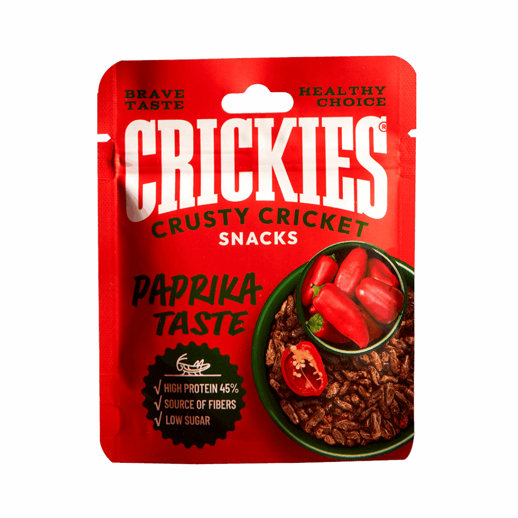 CRICKIES džiovinti svirpliai paprikos skonio 15g