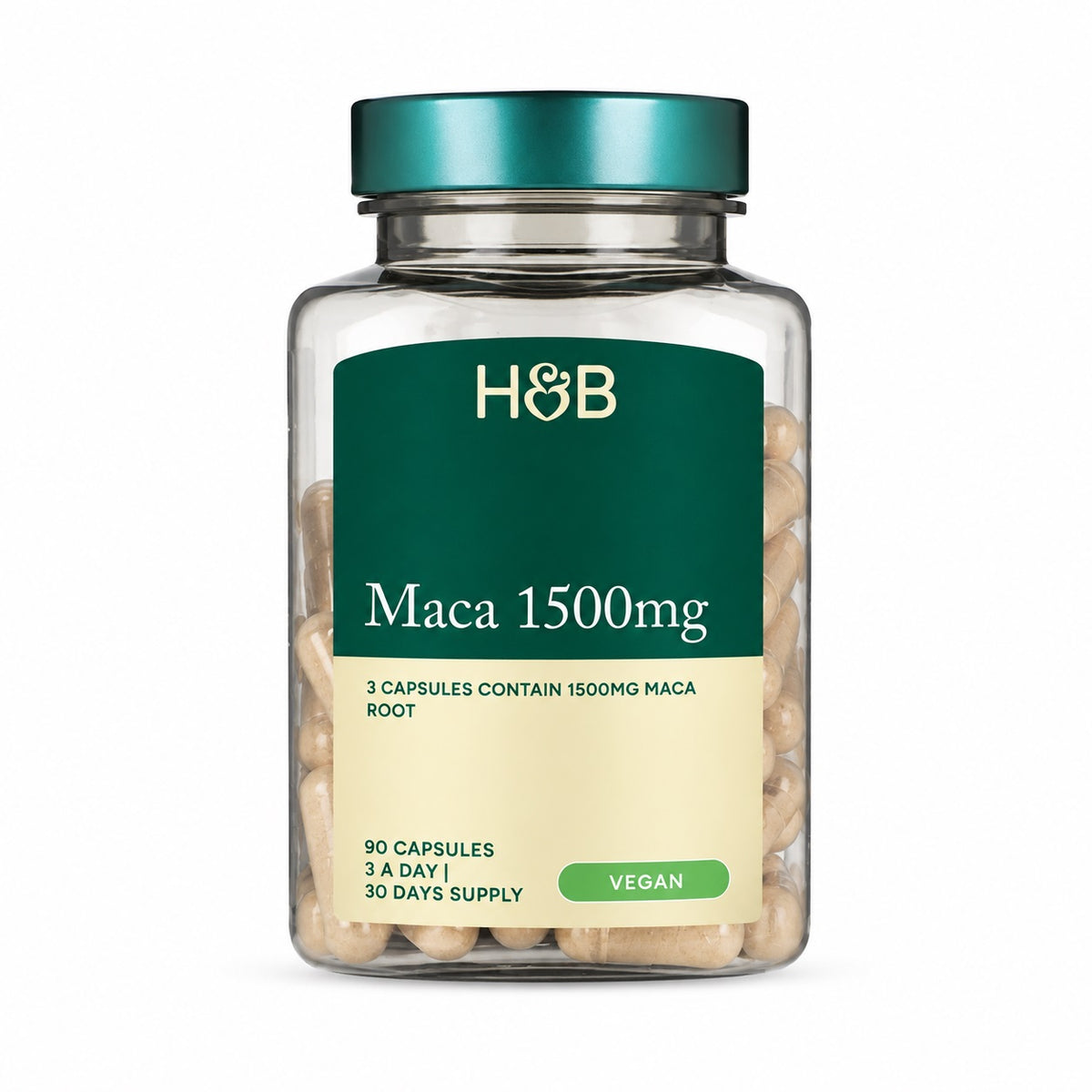 Holland & Barrett MACA 1500 mg, 90 kapsulių