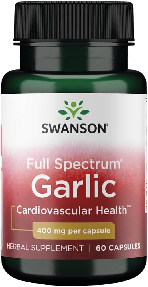 Swanson Full Spectrum Garlic 400 mg, 60 kapsulių