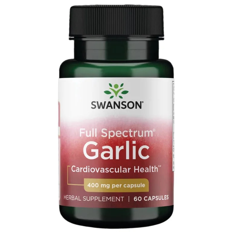Swanson Full Spectrum Garlic 400 mg, 60 kapsulių