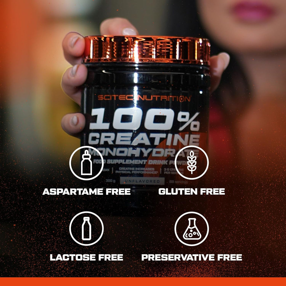 Scitec 100% Kreatinas Monohidratas 300 g.