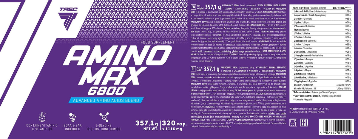 Trec Amino Max 6800 320 caps