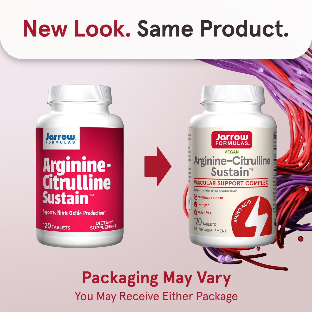 Jarrow Formulas Arginine-Citrulline Sustain™ – 120 Tablets