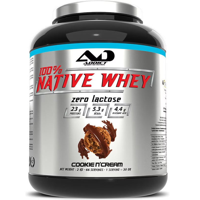 Addict Sport Nutrition 100 Native Whey Zero Lactose - 2000 grams