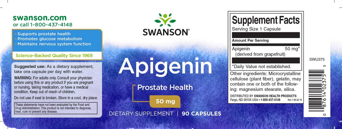 Swanson Apigeninas 50 mg – 90 kapsulių