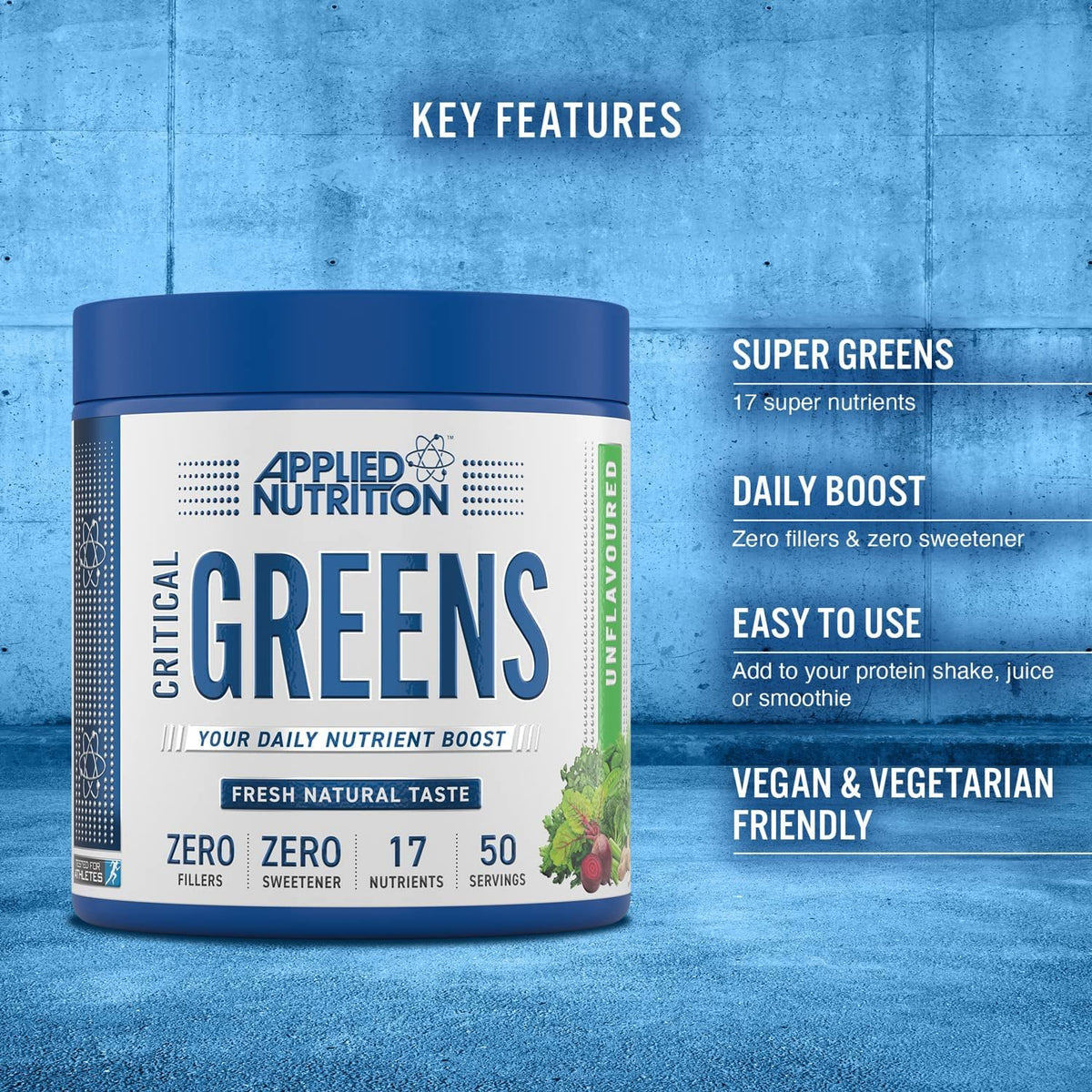 Applied Nutrition Applied Critical greens features