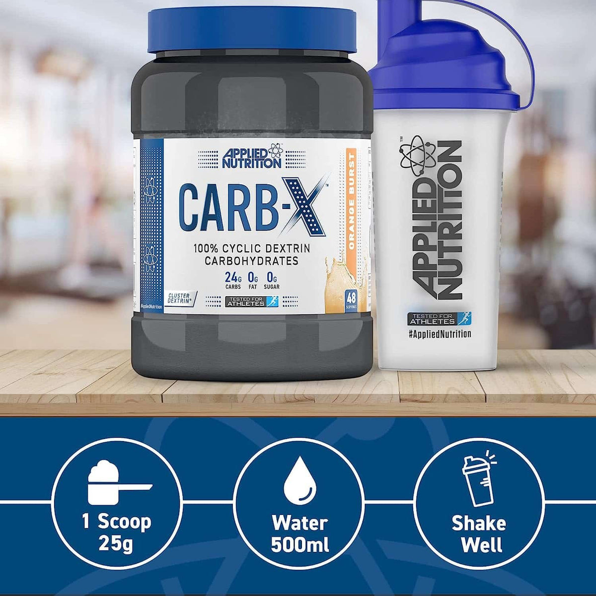 Applied Nutrition Carb X Highly Branched Cyclic Dextrin 48 servings 1.2 kg baneris