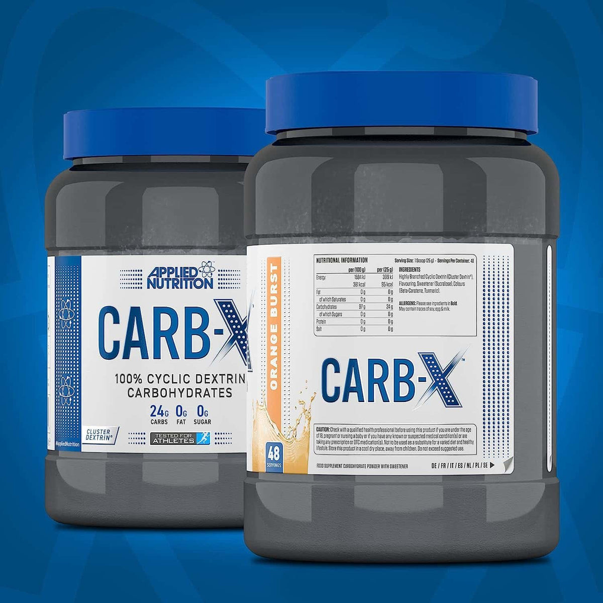 Applied Nutrition Carb X Highly Branched Cyclic Dextrin 48 servings 1.2 kg pakuote