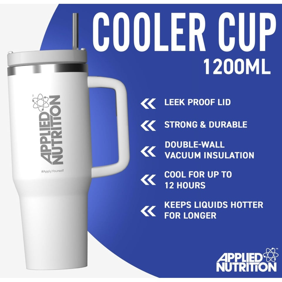 Applied Nutrition Cooler Tumbler Cup, White - 1200 ml. nauda