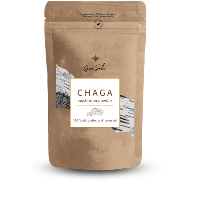 GraSole Chaga (juodojo beržo grybo milteliai) 90g kaina