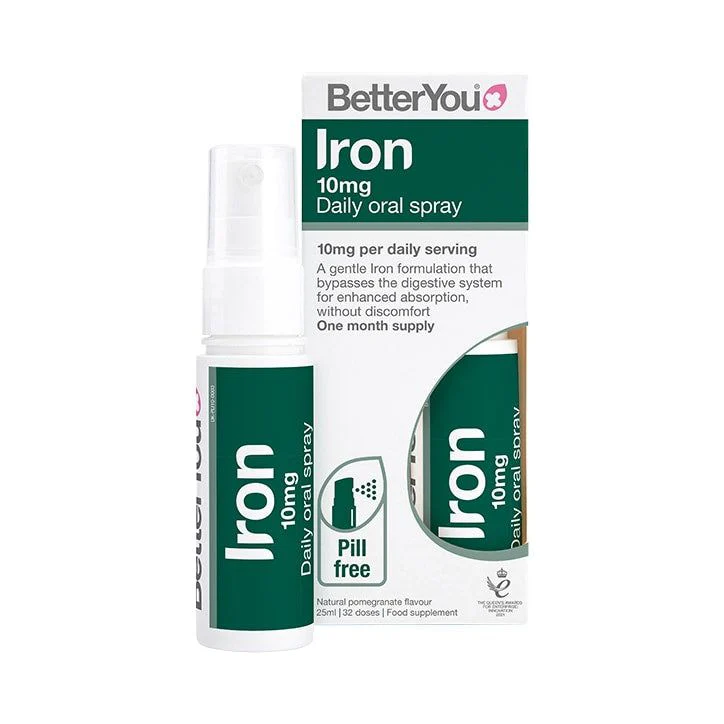 BetterYou Iron Daily Oral Spray 10mg 25 ml