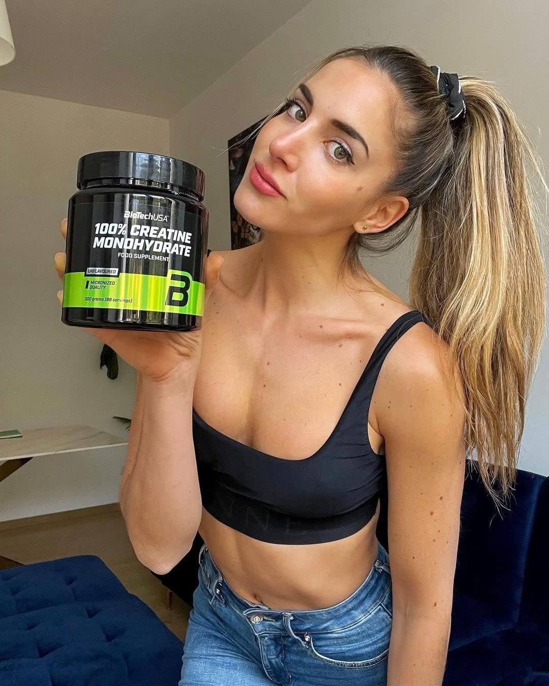 Biotech 100% Creatine Monohydrate 300 g. mergina