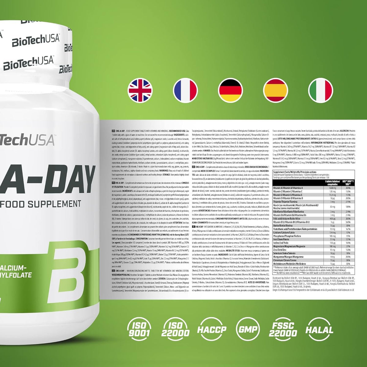 BioTech One-a-day 100 tab. sutetis