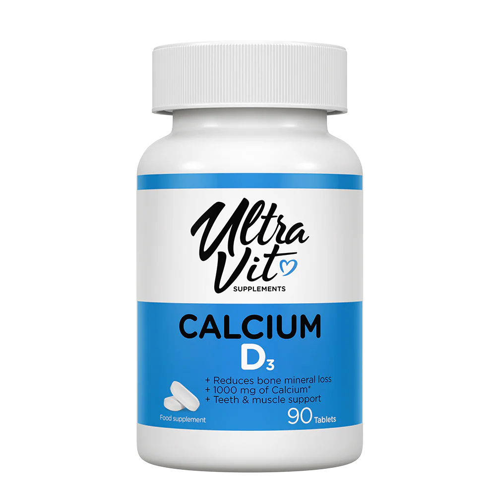 UltraVit Calcium & Vitamin D3 90 tablets kaina