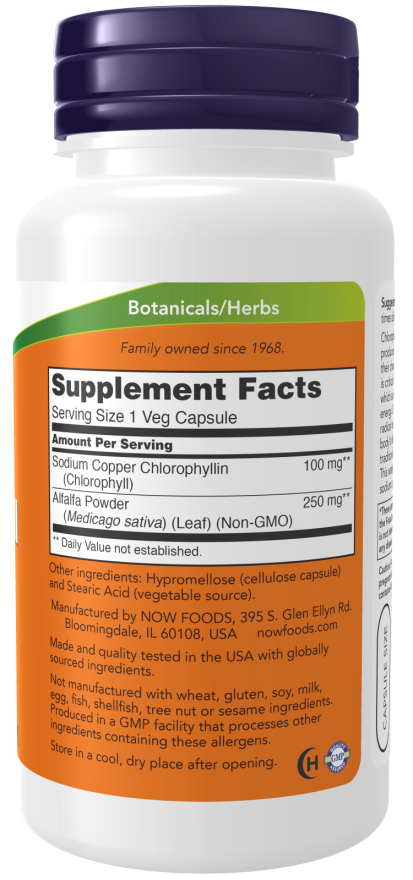 Chlorophyll 100 mg Veg Capsules sudetis