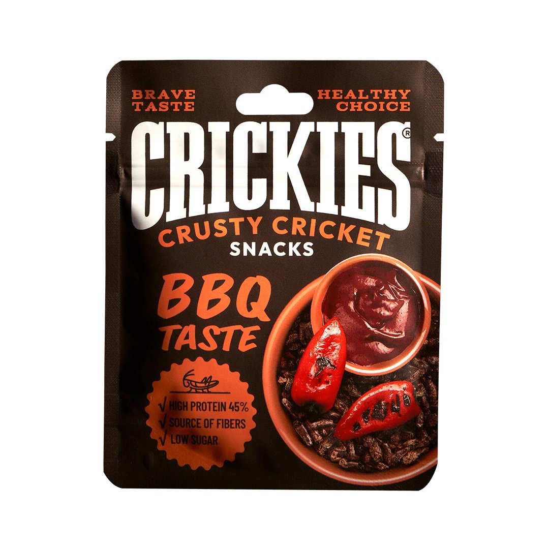 CRICKIES džiovinti svirpliai – BBQ skonio (15 g)