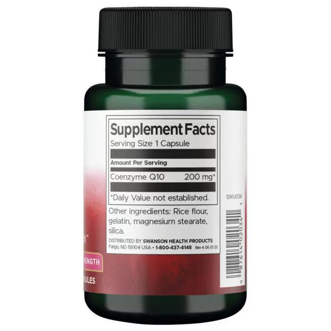 Swanson CoQ10 200mg 30caps sudetis