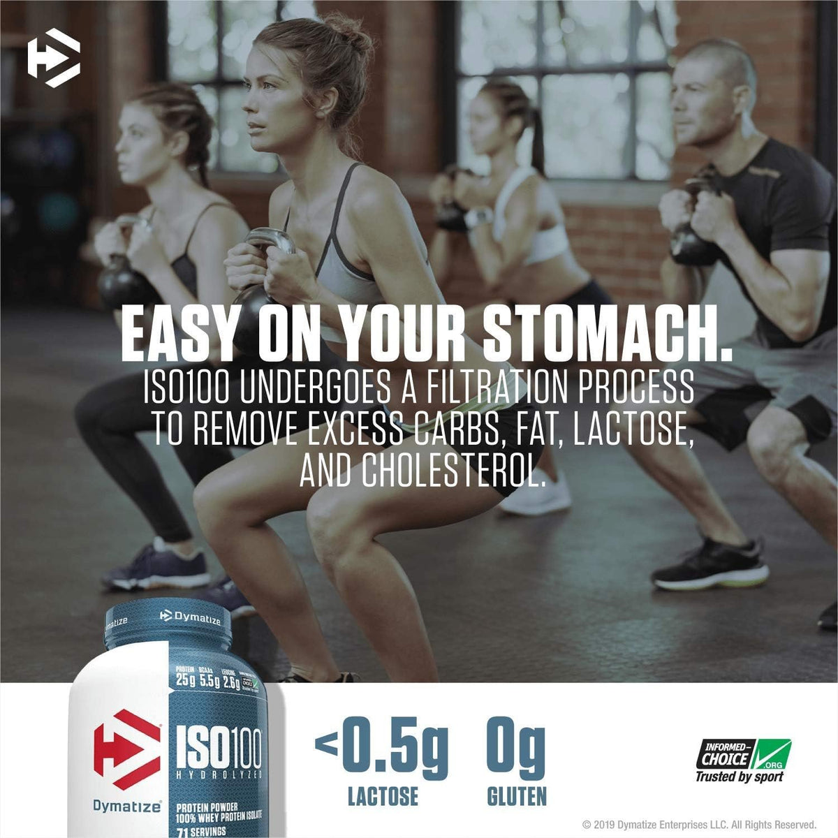 Dymatize ISO 100 Hydrolyzed 932g baneris