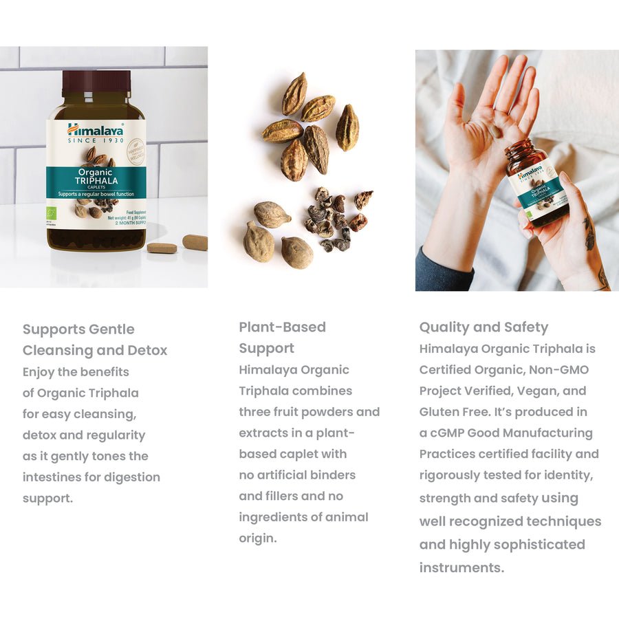 Himalaya™ Organic Triphala 60 Kapsulių nauda