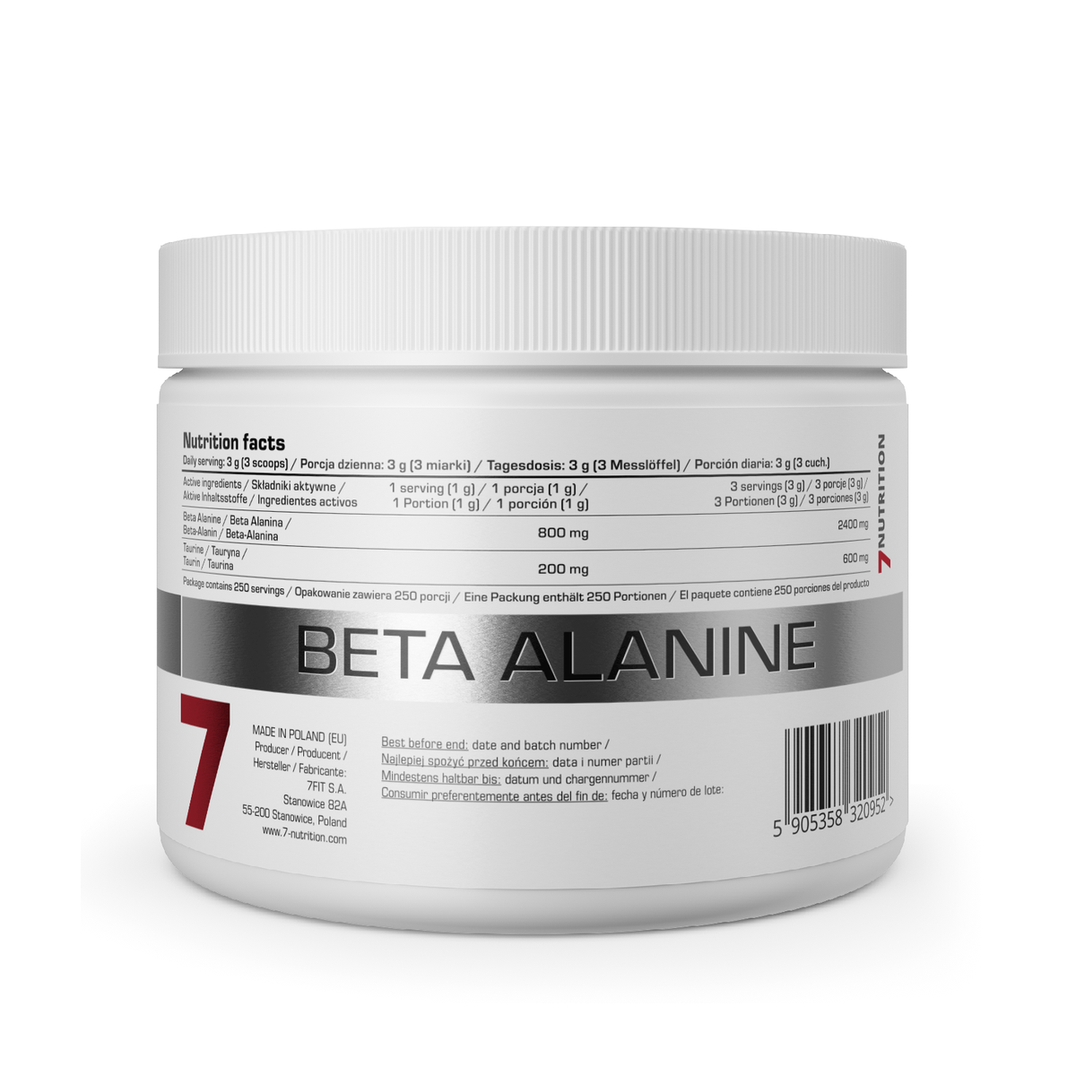 7Nutrition Beta Alanine 250g