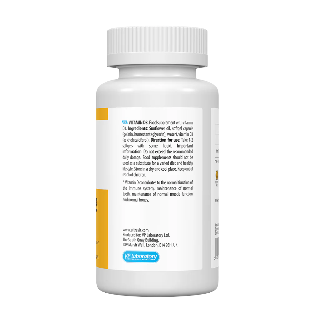 UltraVit Vitamin D3 2000 IU sudetis