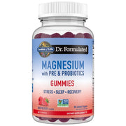 Garden of Life Dr. Formulated Magnesium with Pre & Probiotics Gummies, Raspberry - 60 gummies