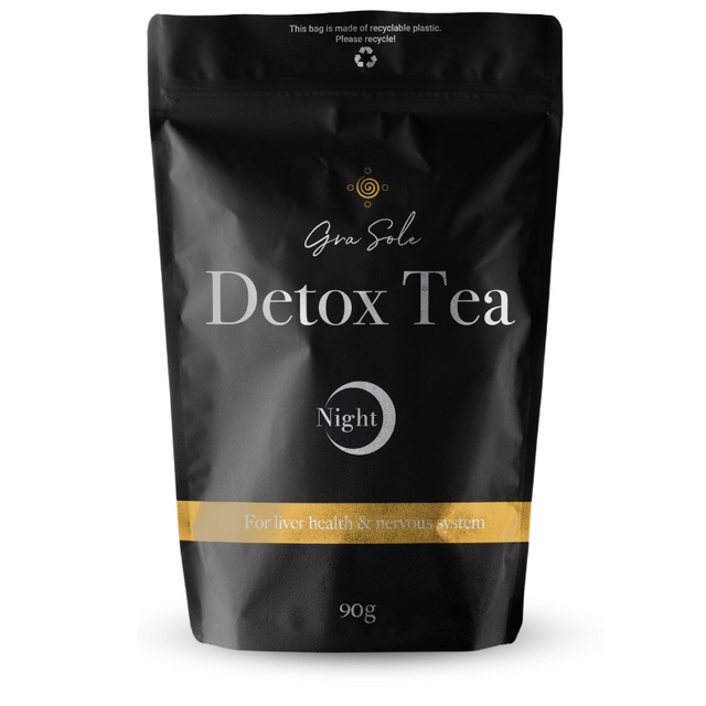GraSole „DETOX TEA NIGHT“ – Vakarinė funkcinė žolelių arbata (90 g) kaina